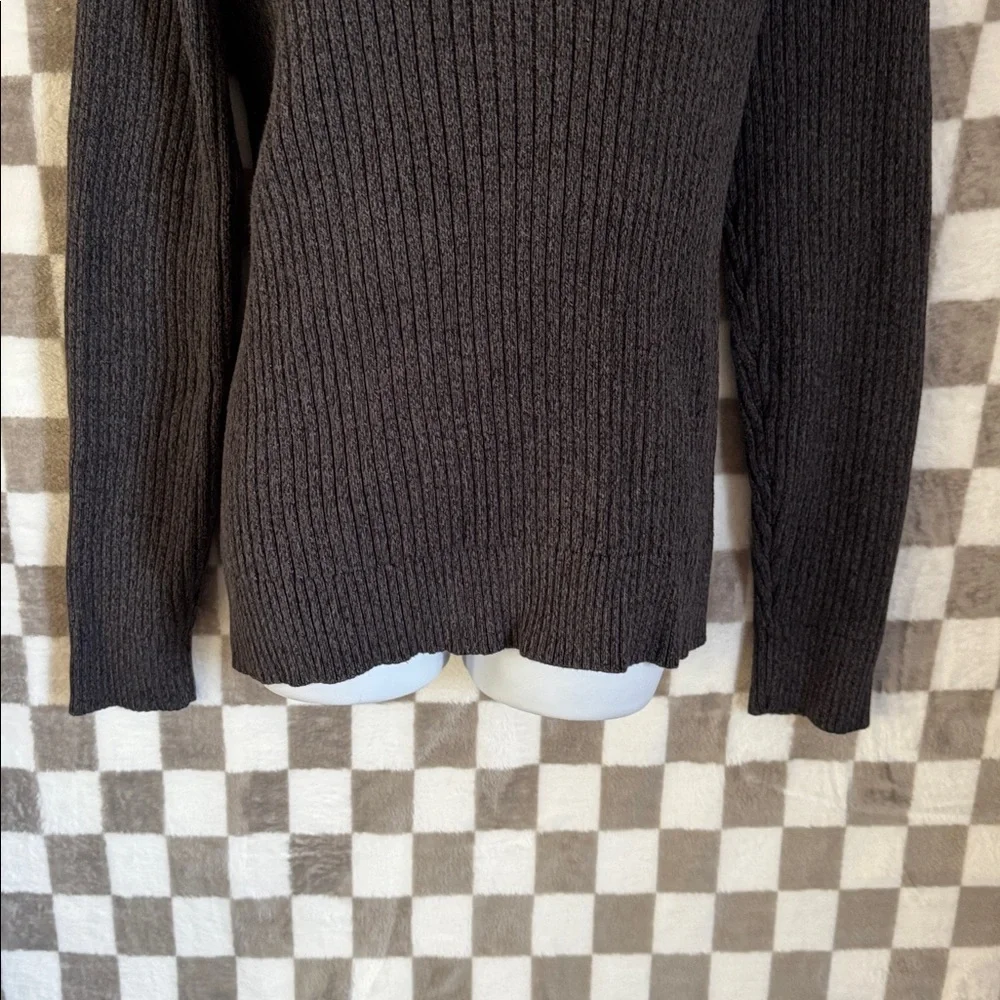 Calvin Klein Jeans Men's Black Half-Zip Ribbed Sweater size Extra Large / XL